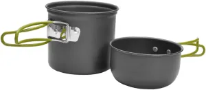 Garneck 1 Set Portable Cooking Pot with Collapsible Handle Lightweight and Durable Cookware for Outdoor Camping and Hiking Easy to Clean and Carry Green Handle