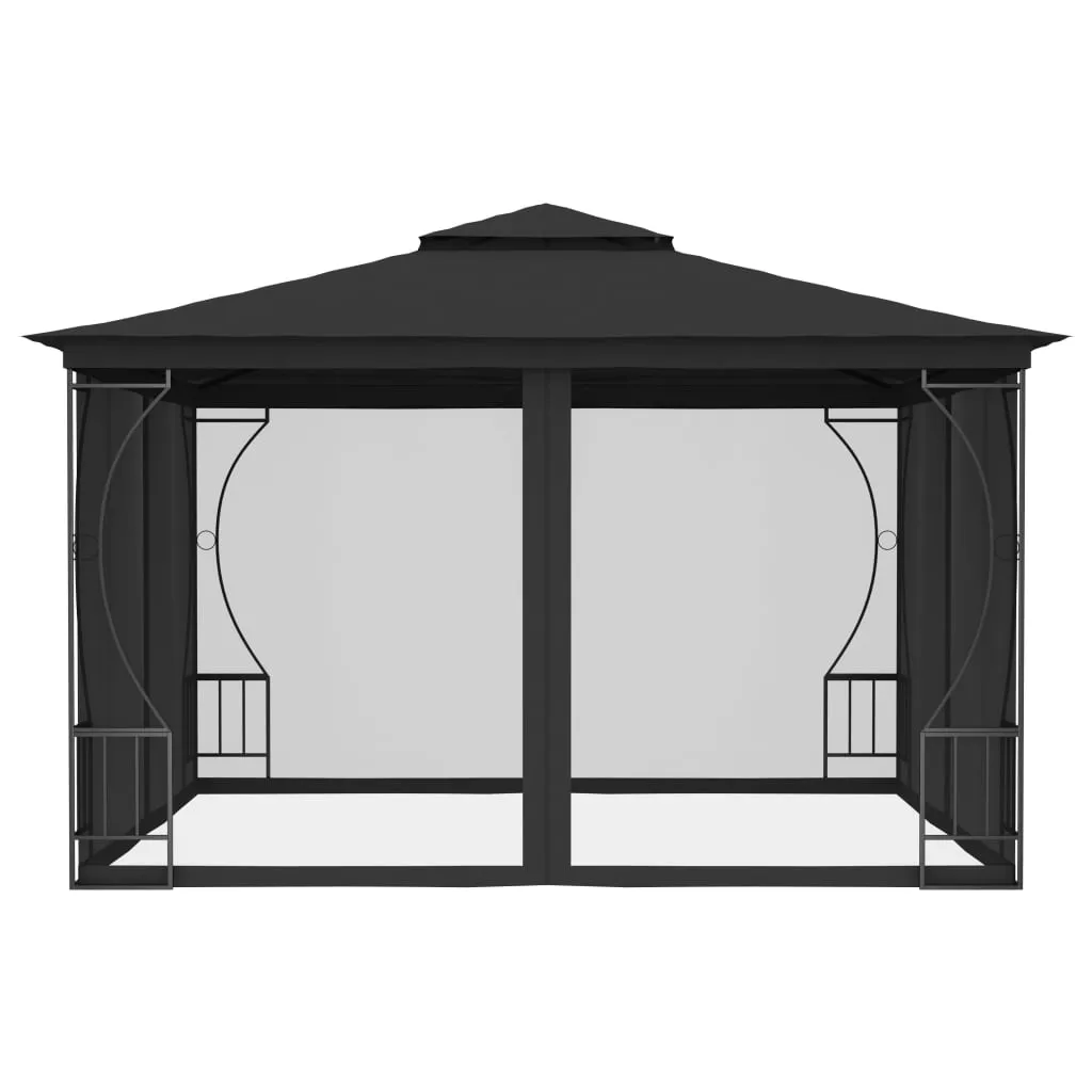 Gazebo Outdoor Canopy Tent Patio Pavilion Party Tent Sunshade with Nets