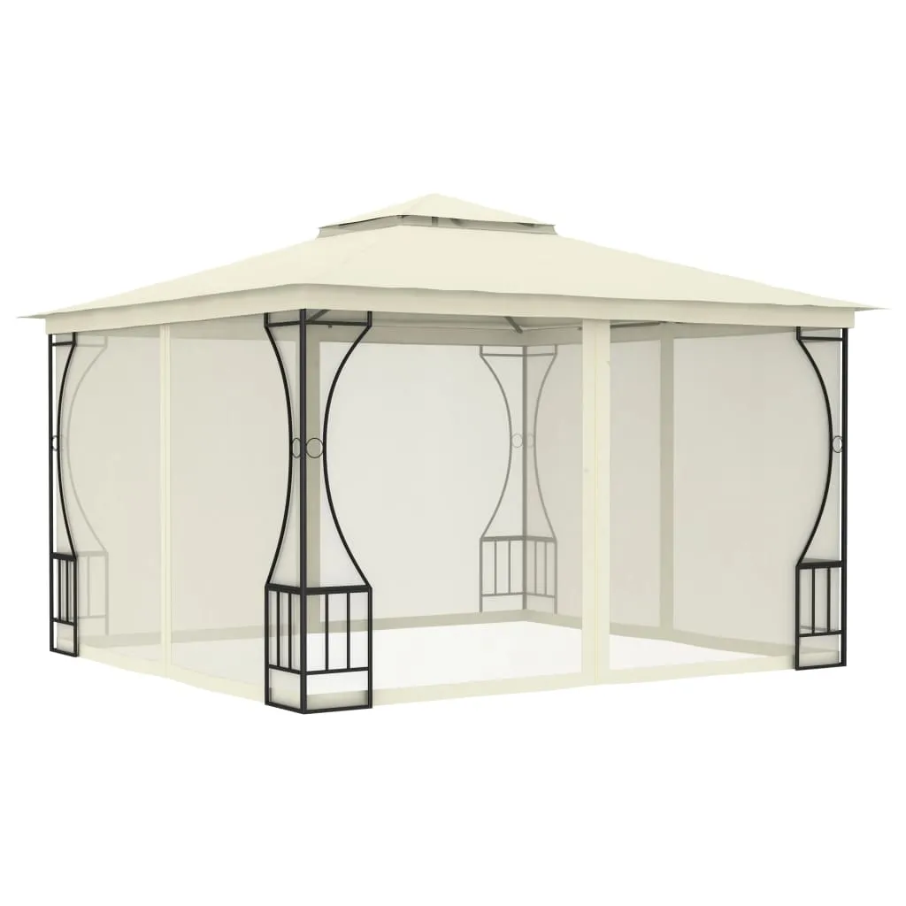 Gazebo Outdoor Canopy Tent Patio Pavilion Party Tent Sunshade with Nets