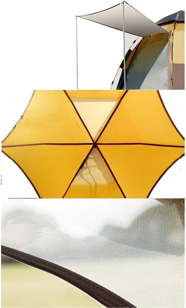 GeRRiT Tent Outdoor 3-4 People Automatic Anti-Storm Rain 2 Double Thick Rainproof Camping Outdoor Camping Household Tent Pop-Up Large Camping Tent Cabin Beach Tent Quick Installation Waterproof Tent