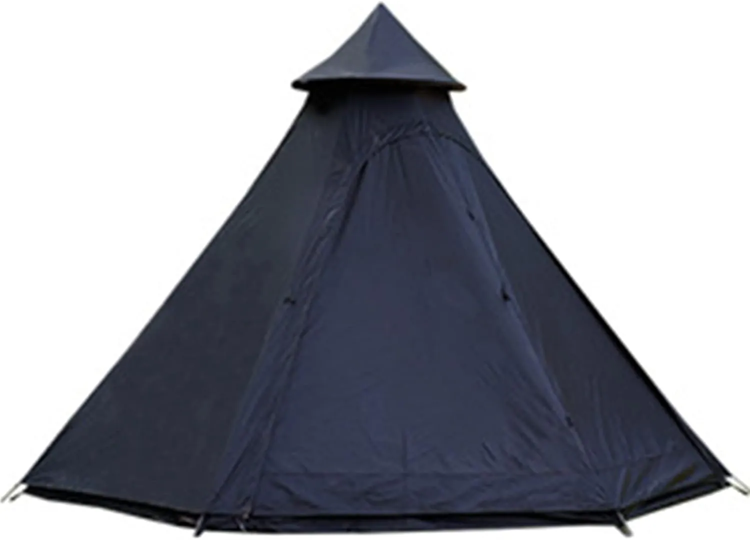 GeRRiT Tents for Camping 4 Person, Waterproof Pyramid Teepee Tent Adult Tent Waterproof Double Layers Indian Tent Yurt Tent Tower Post Bell Tent for Outdoor Family Trip Hello, 3, Black