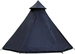 GeRRiT Tents for Camping 4 Person, Waterproof Pyramid Teepee Tent Adult Tent Waterproof Double Layers Indian Tent Yurt Tent Tower Post Bell Tent for Outdoor Family Trip Hello, 3, Black