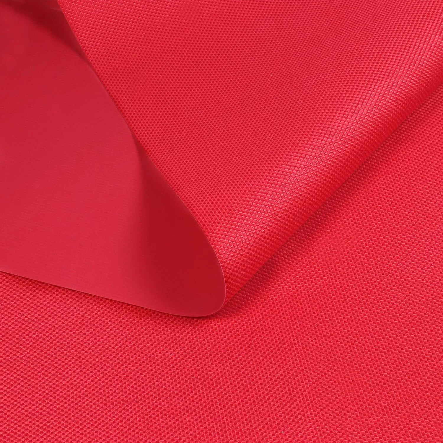 GlodWheel 1800D Marine Waterproof Canvas Fabric 60" Wide by 36" Heavy Duty Canvas Material Tear-Resistant UV-Resistant Anti-Glare PVC Backing for Outdoor Boat Tent Awning Cushion Red