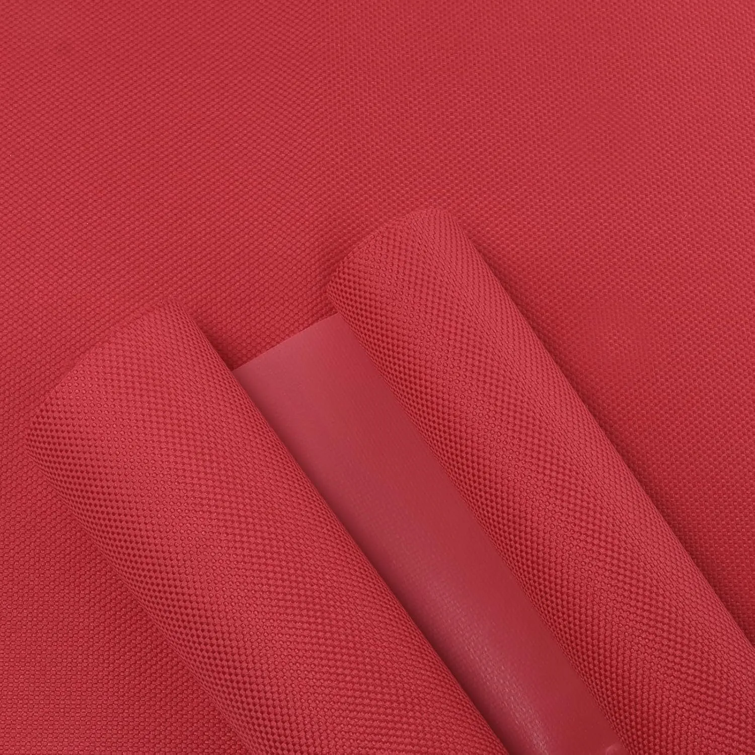 GlodWheel 1800D Marine Waterproof Canvas Fabric 60" Wide by 36" Heavy Duty Canvas Material Tear-Resistant UV-Resistant Anti-Glare PVC Backing for Outdoor Boat Tent Awning Cushion Red