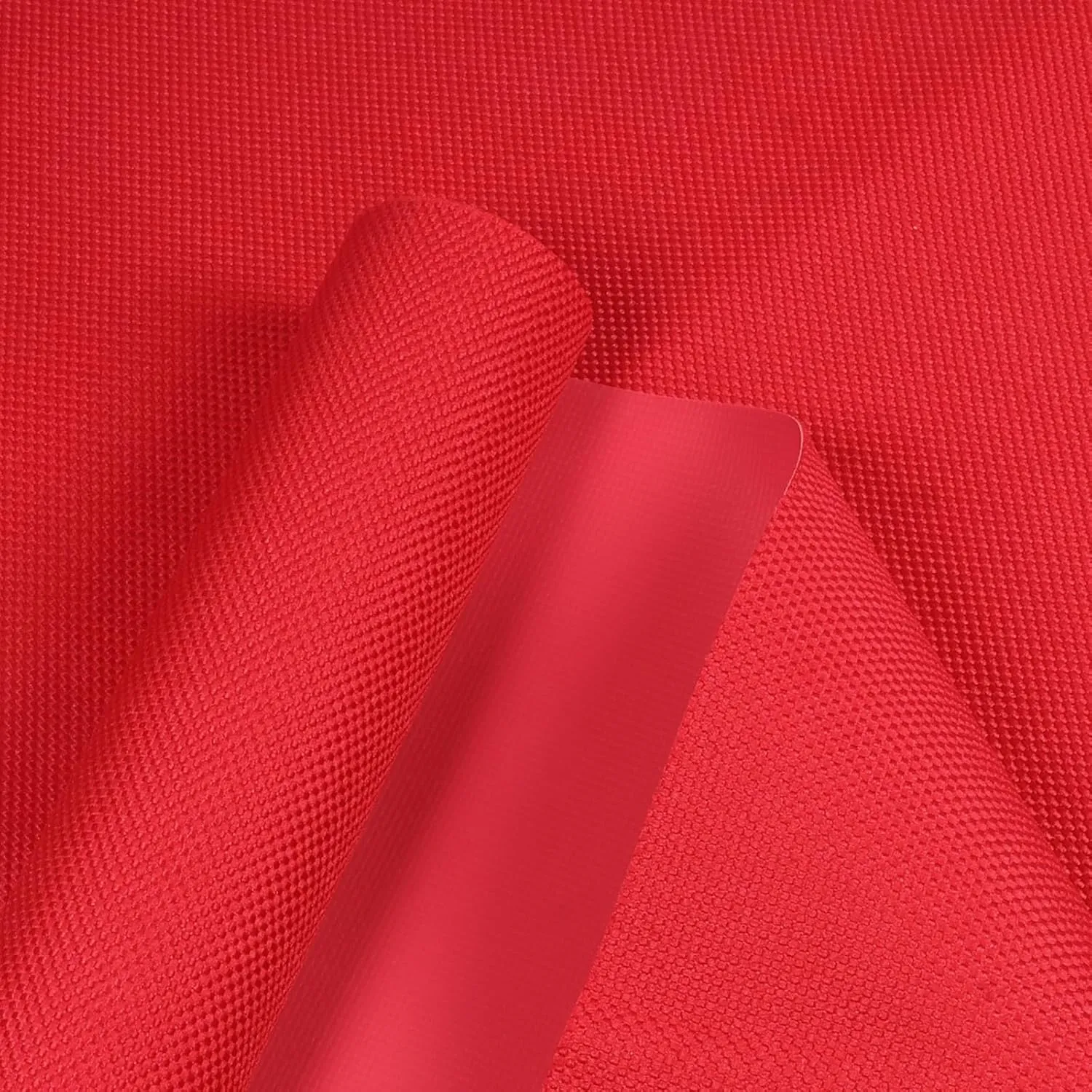 GlodWheel 1800D Marine Waterproof Canvas Fabric 60" Wide by 36" Heavy Duty Canvas Material Tear-Resistant UV-Resistant Anti-Glare PVC Backing for Outdoor Boat Tent Awning Cushion Red