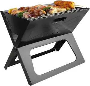 Grill Portable X-type Folding Outdoor Barbecue Grill Folding Home Barbecue Full Set of Tool Accessories