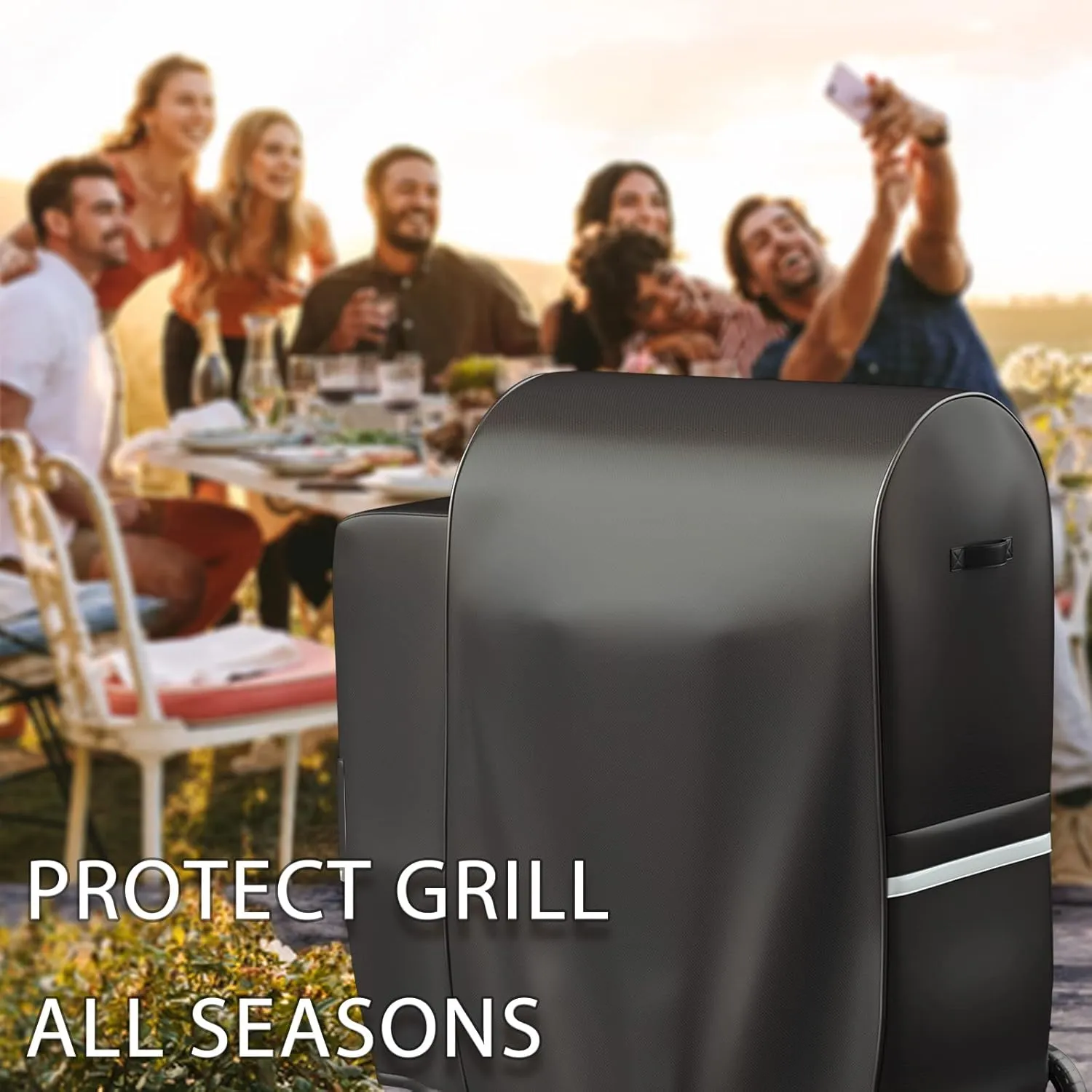 Grisun Grill Cover for Pit Boss Series II 600 Wood Pellet Grill Smoker - PB600PS1, 600D Waterproof Grill Cover for Pit Boss Lexington 500, Lexington 540, Pro 600 and Tailgater with Portable Handle