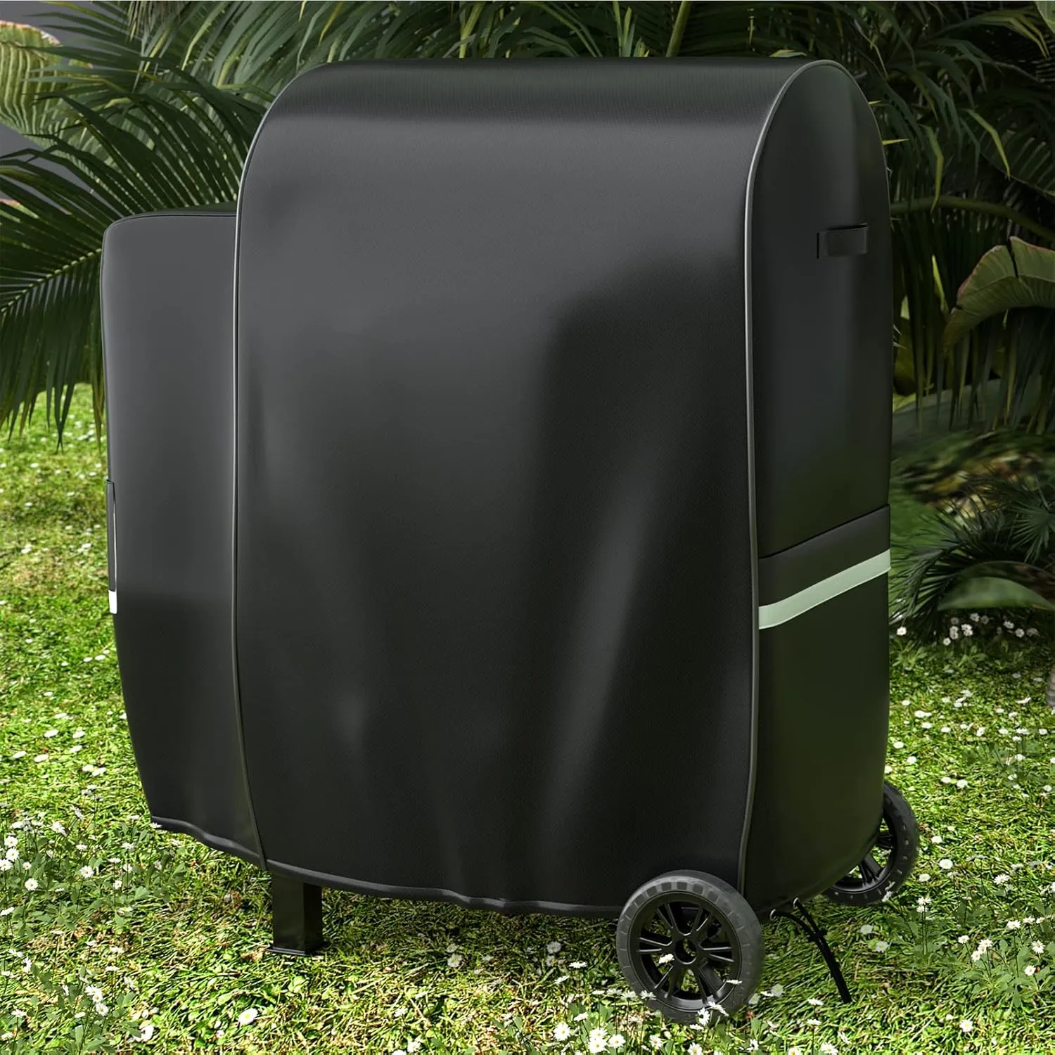 Grisun Grill Cover for Pit Boss Series II 600 Wood Pellet Grill Smoker - PB600PS1, 600D Waterproof Grill Cover for Pit Boss Lexington 500, Lexington 540, Pro 600 and Tailgater with Portable Handle