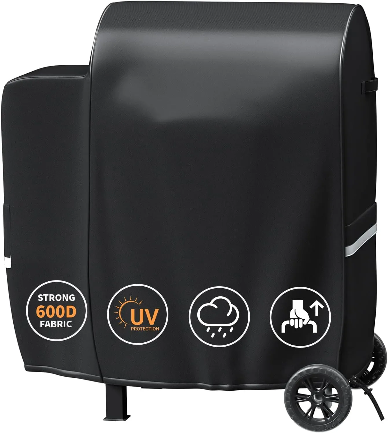 Grisun Grill Cover for Pit Boss Series II 600 Wood Pellet Grill Smoker - PB600PS1, 600D Waterproof Grill Cover for Pit Boss Lexington 500, Lexington 540, Pro 600 and Tailgater with Portable Handle