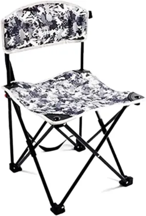 Habrur Camping Chair Fishing Chair Folding Chairs Camping Folding Backrest Chair Lightweight Portable Small Stool Padded Seat for Camping Garden Trips Lawn Chairs Outside (Color : B)