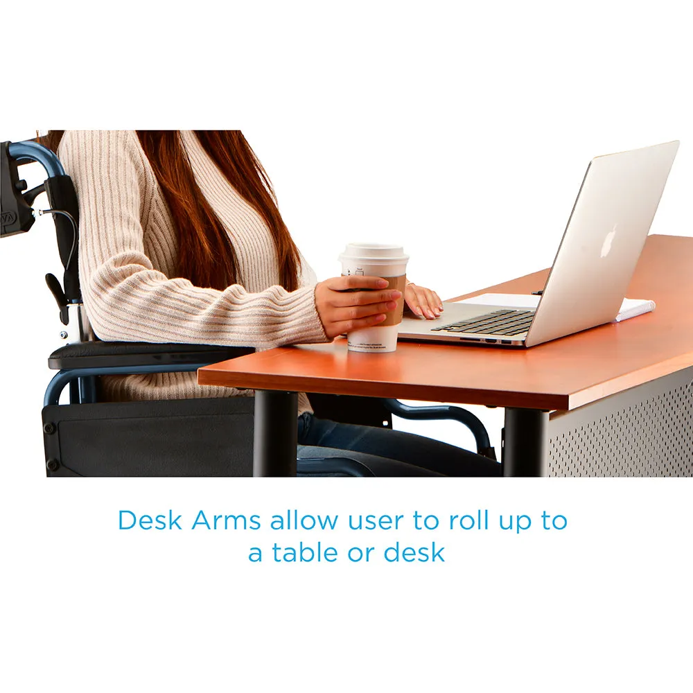 Hand Chair Foldable Transport Limited quantity Lightweight with Don't miss out | Brakes 22" &