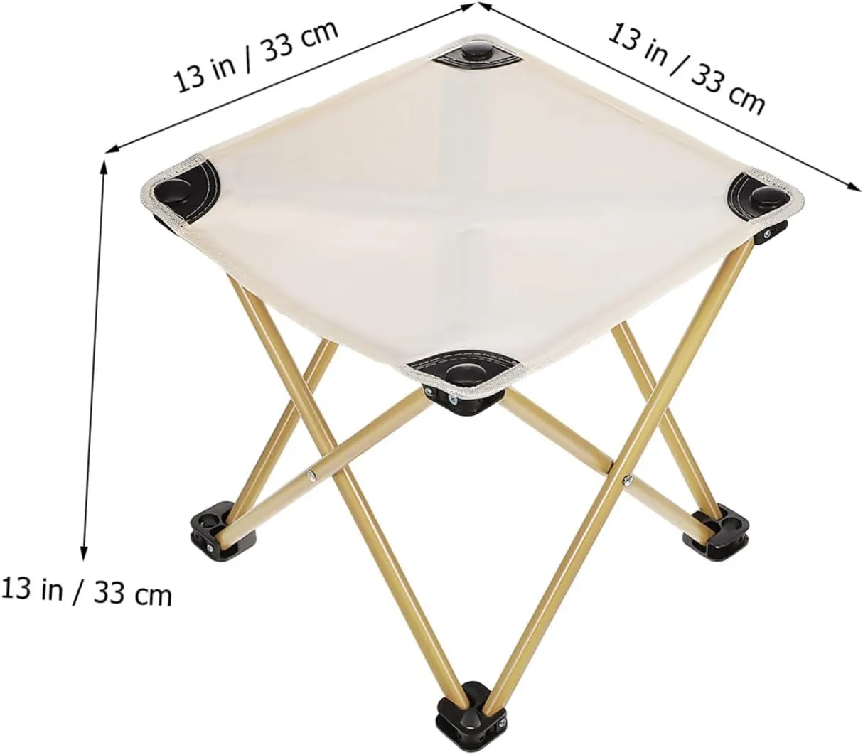 Happyyami Camping Stool Portable Folding Chair Oversized Outdoor Stool for Hiking