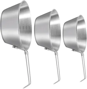 Happyyami Collapsible Camping Bowl Stainless Steel Picnic Bowl for Outdoor Meals Barbecue