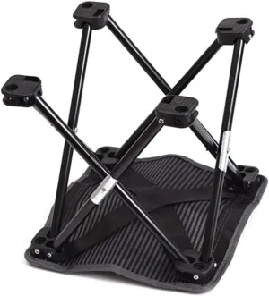Happyyami Foldable Stool for Camping Portable Beach Chair 27x26x26cm Non-Woven Fabric Metal Lightweight Durable