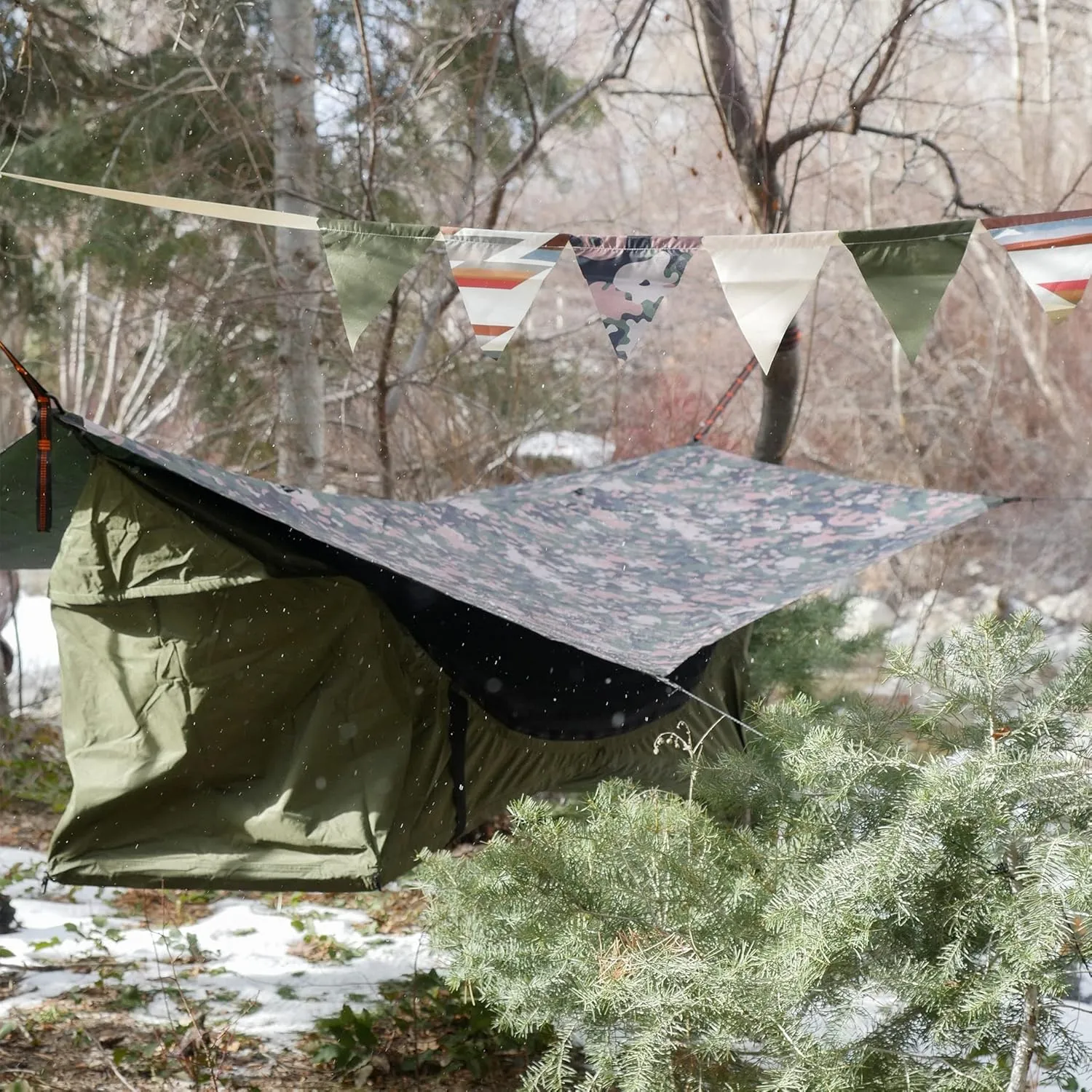 Haven Tents Lay Flat Hammock Tent - Waterproof Tent & Camping Hammock with Mosquito Net - Includes Insulated Pad and Rainfly - Haven Tent, Haven XL, Haven Safari