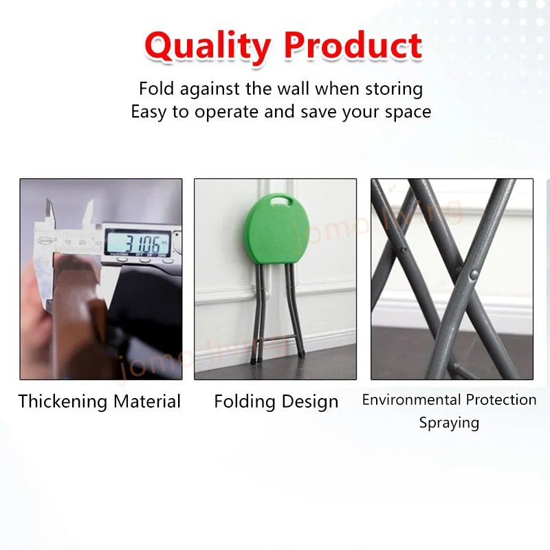 HDPE Foldable Stool Folding Stool Chair Portable Handle Dining Stool Plastic Outdoor Home