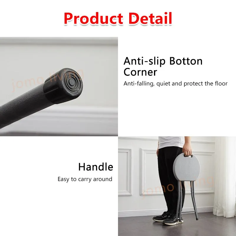 HDPE Foldable Stool Folding Stool Chair Portable Handle Dining Stool Plastic Outdoor Home
