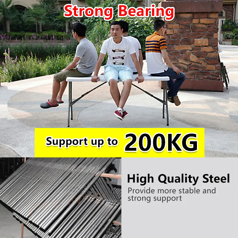 HDPE Portable Folding Table Travel Outdoor Foldable Tables Study Table Dinning Table Desk