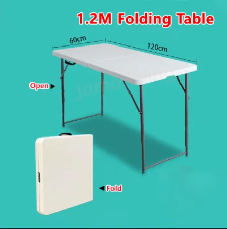 HDPE Portable Folding Table Travel Outdoor Foldable Tables Study Table Dinning Table Desk