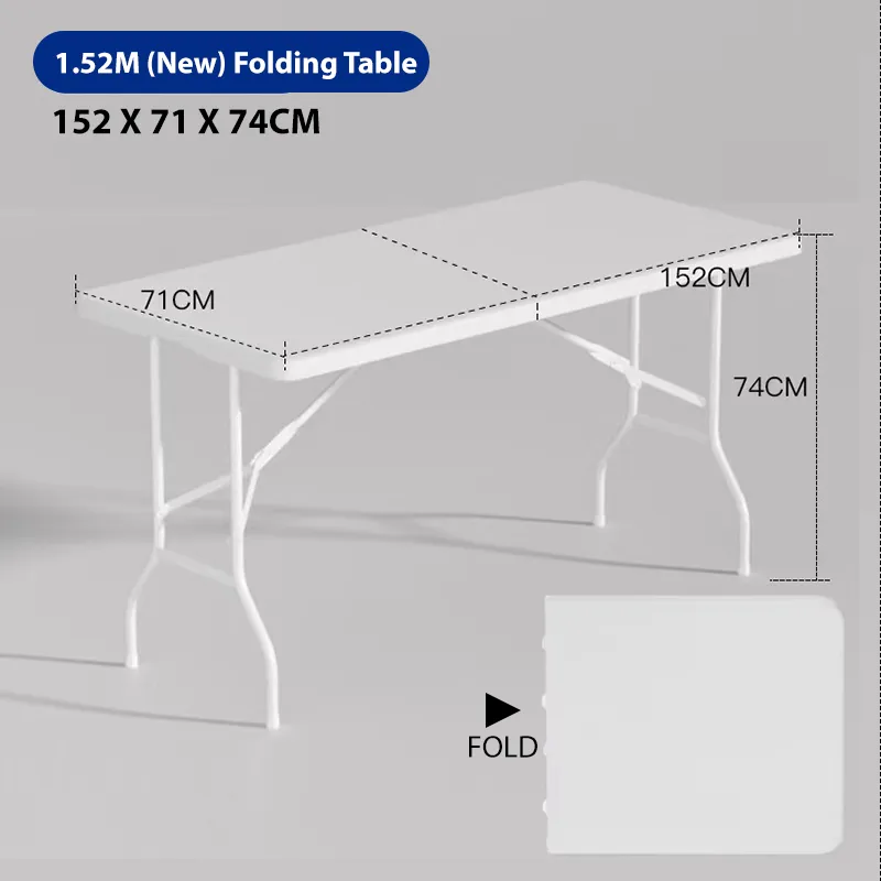 HDPE Portable Folding Table Travel Outdoor Foldable Tables Study Table Dinning Table Desk