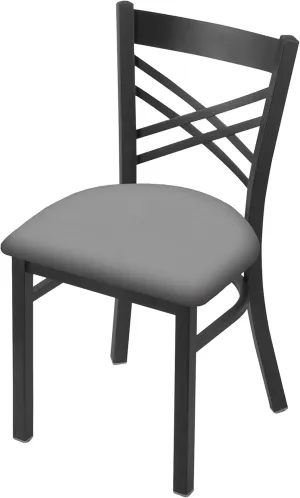 Holland Bar Stool Co. 620 Catalina 18" Chair with Pewter Finish and Canter Folkstone Grey Seat