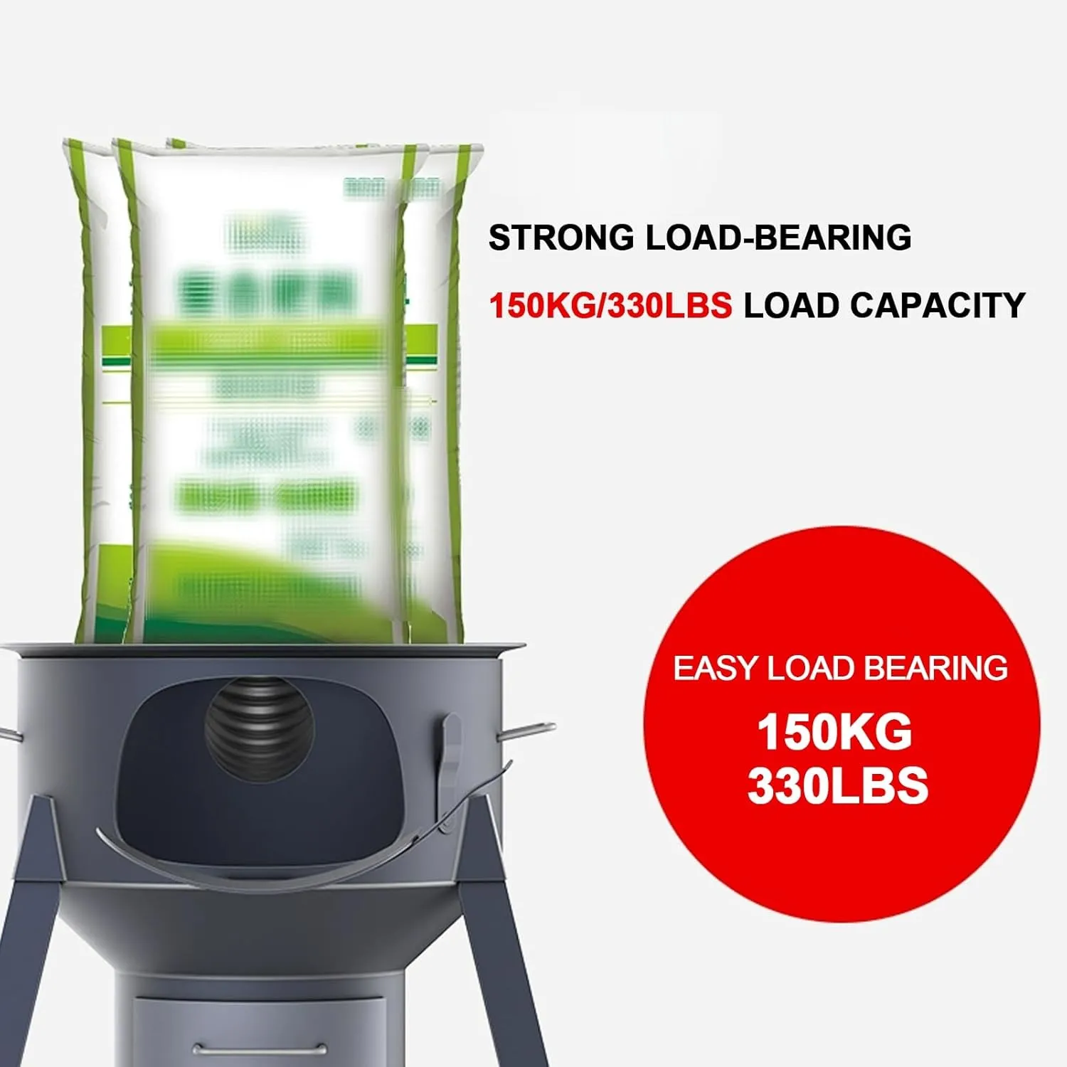 Home Wood Burning Fire Stove, Removable and Detachable Outdoor Camping Wood Burning Stove, Multifunctional Thickened Wood Burning Stove with Adjustable Rim for Cooking Ingredients(48cm/18.9in)