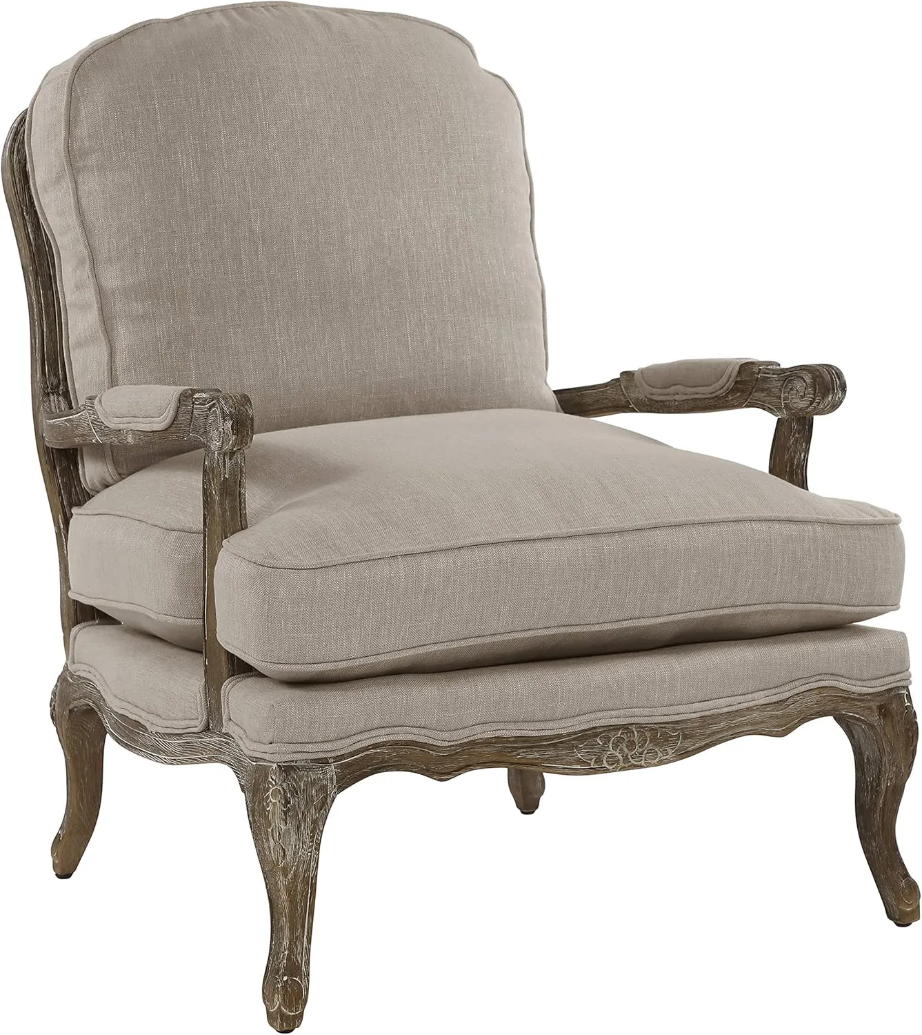 Homelegance Parlier Show Wood Accent Chair, Neutral