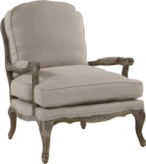 Homelegance Parlier Show Wood Accent Chair, Neutral