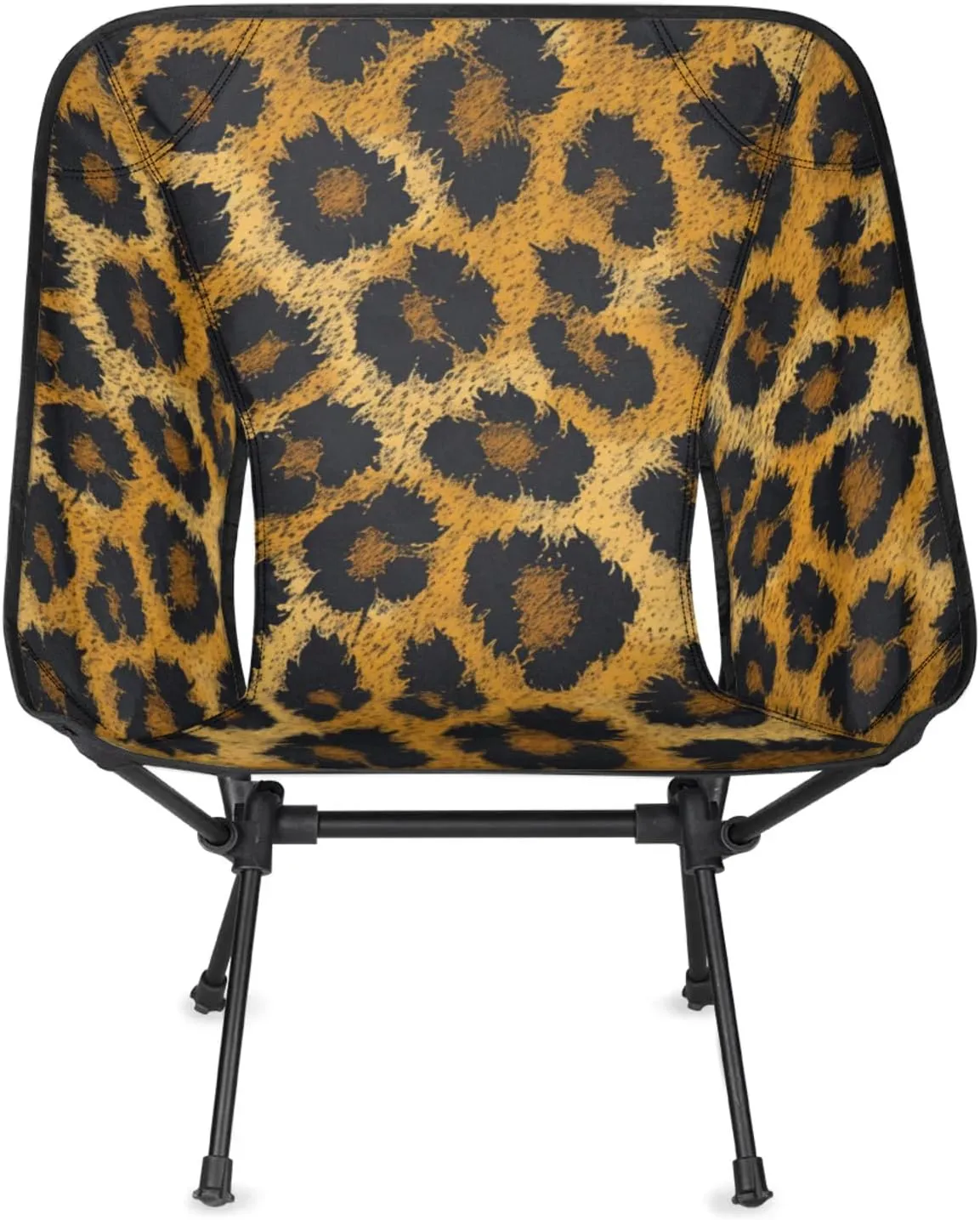 Honeybaby Folding Camping Chair Animal Print Leopard Camping Chairs Lightweight Portable Chair Outdoor Foldable Chairs for Camping Travel Picnic Beach Hiking