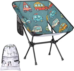 Honeybaby Folding Camping Chair Car Cartoon Camping Chairs Lightweight Portable Chair Outdoor Foldable Chairs for Camping Travel Picnic Beach Hiking