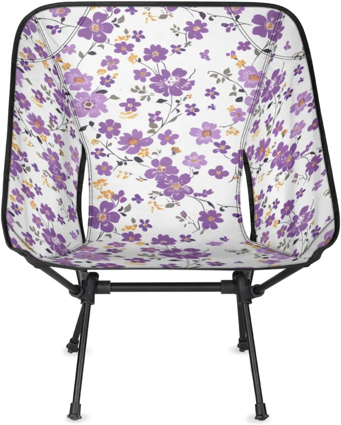 Honeybaby Folding Camping Chair Cute Flowers Floral Camping Chairs Lightweight Portable Chair Outdoor Foldable Chairs for Camping Travel Picnic Beach Hiking