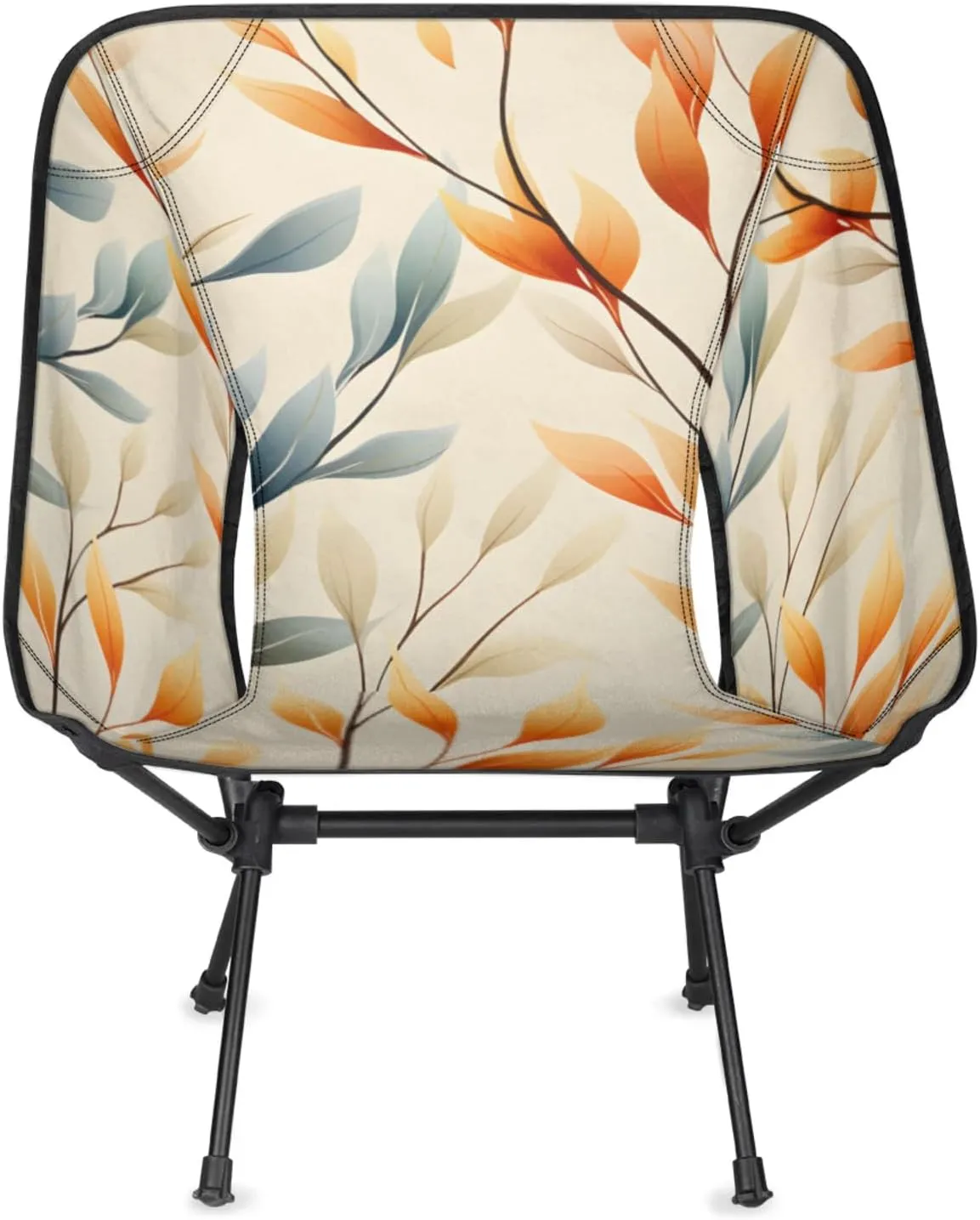 Honeybaby Folding Camping Chair Leaf Printed Camping Chairs Lightweight Portable Chair Outdoor Foldable Chairs for Camping Travel Picnic Beach Hiking