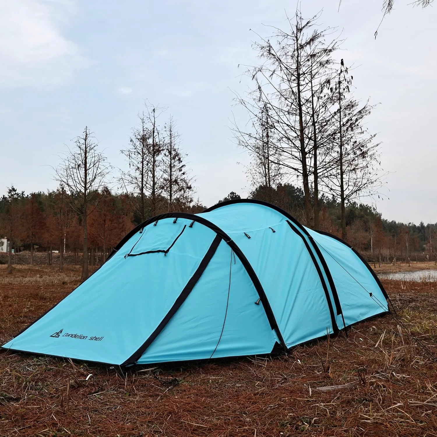Hot Tent with Stove Jack – 4 Season Waterproof & Windproof Shelter for 1–4 People, Lightweight for Camping, Hiking, Hunting & Fishing