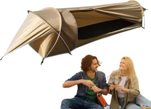 Hunting Backpacking Tents, 230x76x66cm Backpack Tent 1 Person, Lightweight Waterproof Camping Hiking Tent, Portable Small Backpacking Shelter for Beach