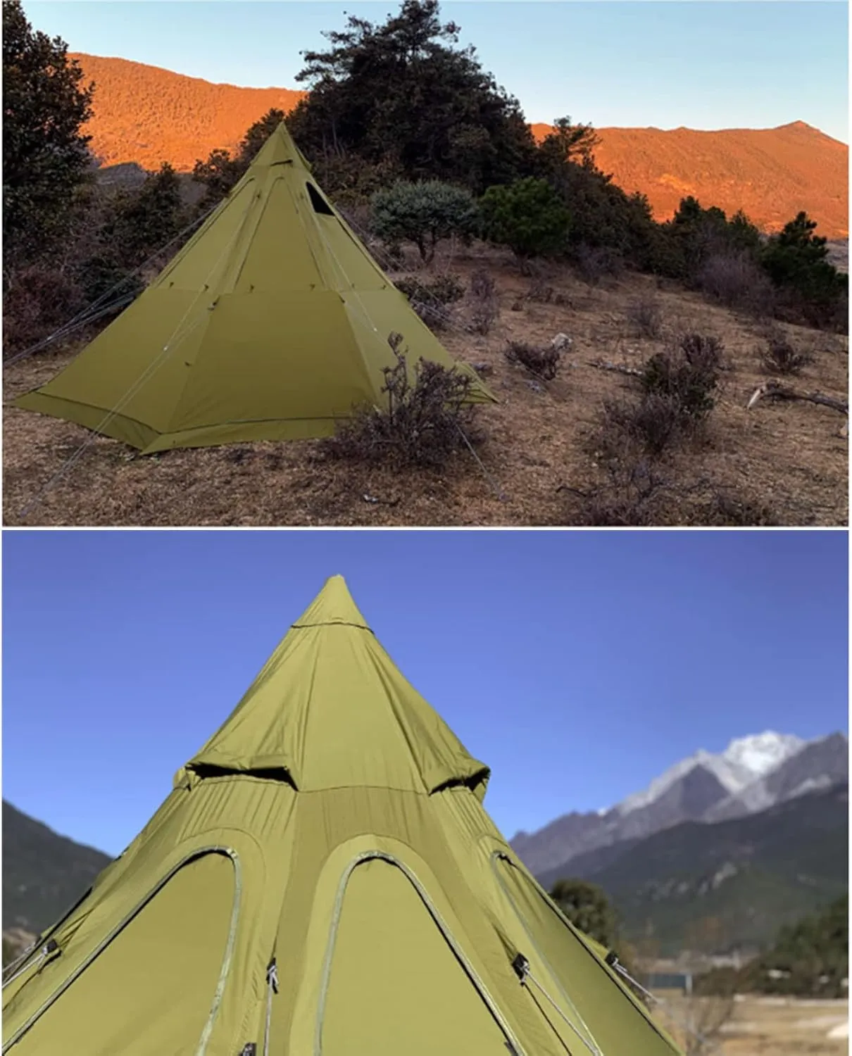 Ice Fishing Shelter 3-4 Person, Portable Insulated Ice Fishing Tent with Stove Jack, Waterproof Ice Fishing Shanty 2 Doors 4 for Ice Fishing Winter Camping