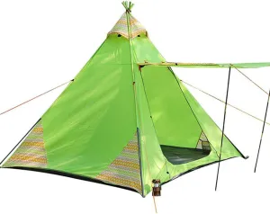 Indian Tent Outdoor Family Camping Tent 3-4 People Tribal Style Pyramid Tent Indoor Children's Tent