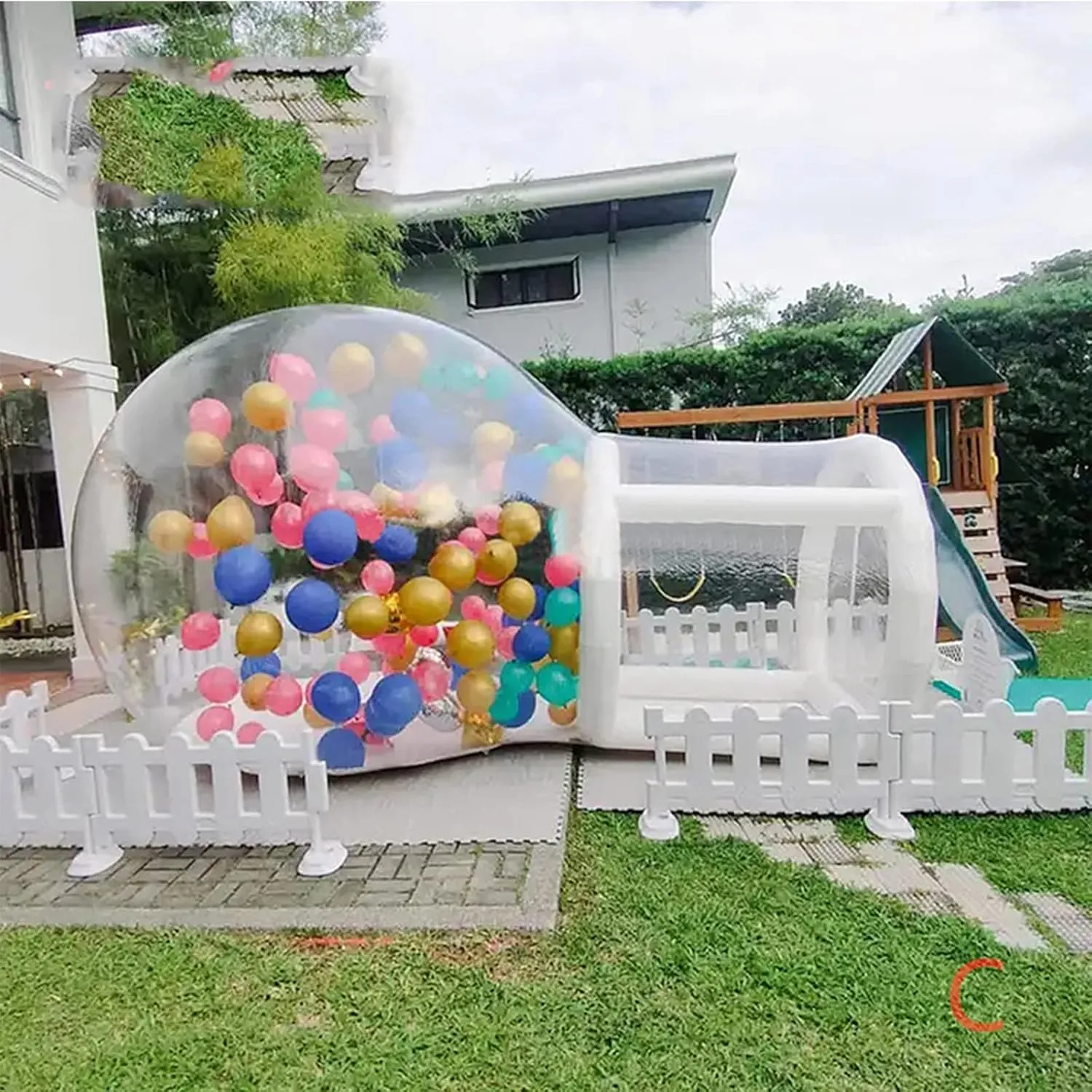 Inflatable Dome House Bubble House - Transparent Tent for Camping, Wedding, Birthday Party - Artist Inflatable Bubble House Tent