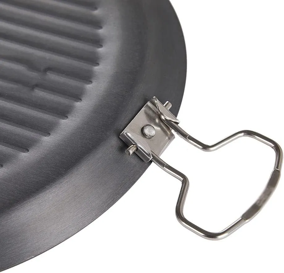 JSEIAJB Outdoor Grilling Pan Picnic Portable Non-Stick Baking Pan BBQ Camping Picnic Frying Pan Bakeware