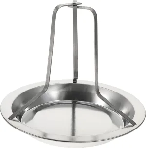 KICHOUSE 1pc Outdoor Camping Chicken Can Grill Roaster Pan Rack Barbecue Chicken Grill