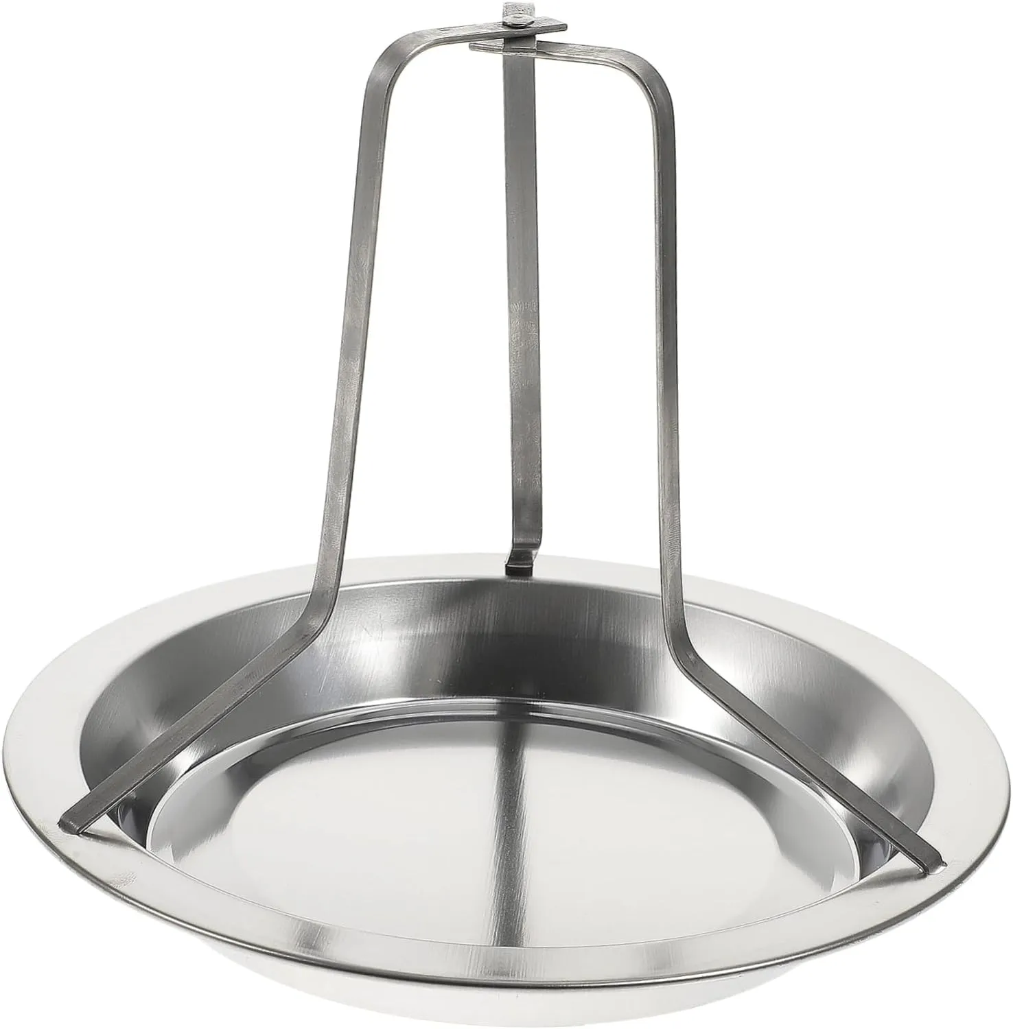 KICHOUSE 1pc Outdoor Camping Chicken Can Grill Roaster Pan Rack Barbecue Chicken Grill