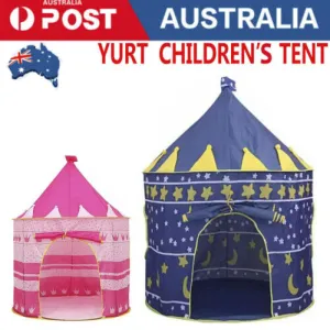 Kids Playhouse Play tent Pop Up Castle Princess Indoor Outdoor Girls Boys Gift
