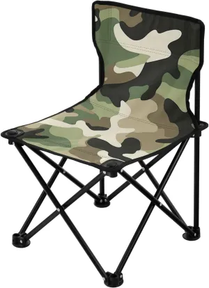 Kigai Folding Camping Chair Heavy Duty Chair Ultralight Compact Portable Beach Chair for Outdoor Camp, Hiking, Travel, Beach, Sporting Event and Picnic, Green Camouflage
