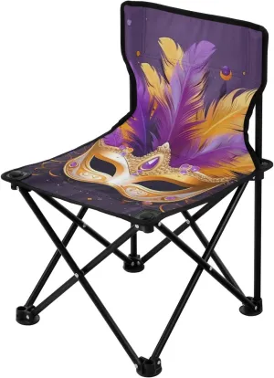 Kigai Folding Camping Chair Heavy Duty Chair Ultralight Compact Portable Beach Chair for Outdoor Camp, Hiking, Travel, Beach, Sporting Event and Picnic, Mardi Gras