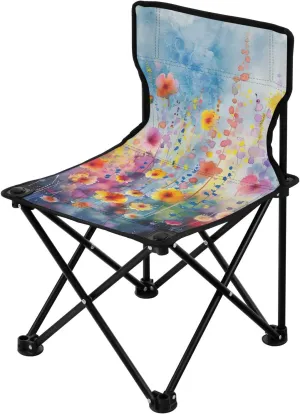 Kigai Folding Camping Chair Heavy Duty Chair Ultralight Compact Portable Beach Chair for Outdoor Camp, Hiking, Travel, Beach, Sporting Event and Picnic, Oil Flower