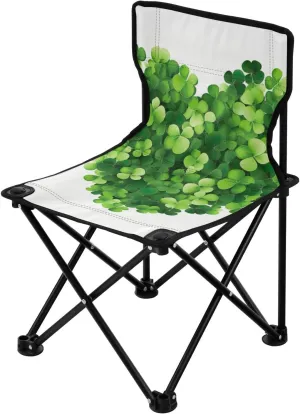 Kigai Folding Camping Chair Heavy Duty Chair Ultralight Compact Portable Beach Chair for Outdoor Camp, Hiking, Travel, Beach, Sporting Event and Picnic, St. Patrick's Day