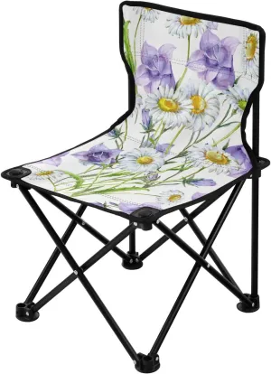 Kigai Folding Camping Chair Heavy Duty Chair Ultralight Compact Portable Beach Chair for Outdoor Camp, Hiking, Travel, Beach, Sporting Event and Picnic, Vintage Flower