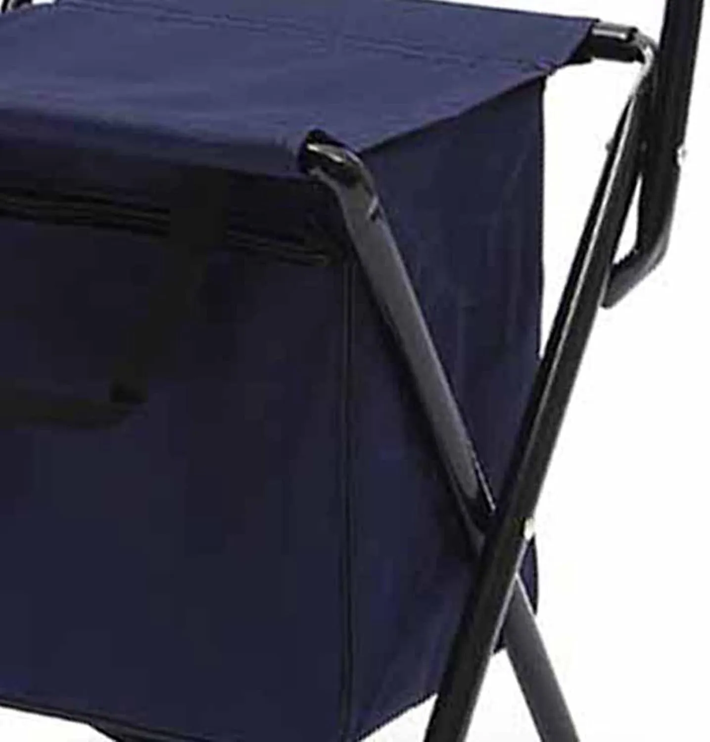 KIMISS Folding Chair Outdoor Cam Portable Folding Back Chair Fishing Leisure Chair with Bag Green (Dark Blue)