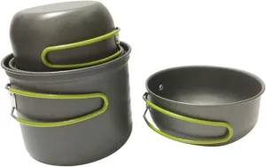 Kisangel 1 Set Outdoor Camping Cookware Cookware with Collapsible Handle Portable Cooking Utensils for People for Hiking and Picnics