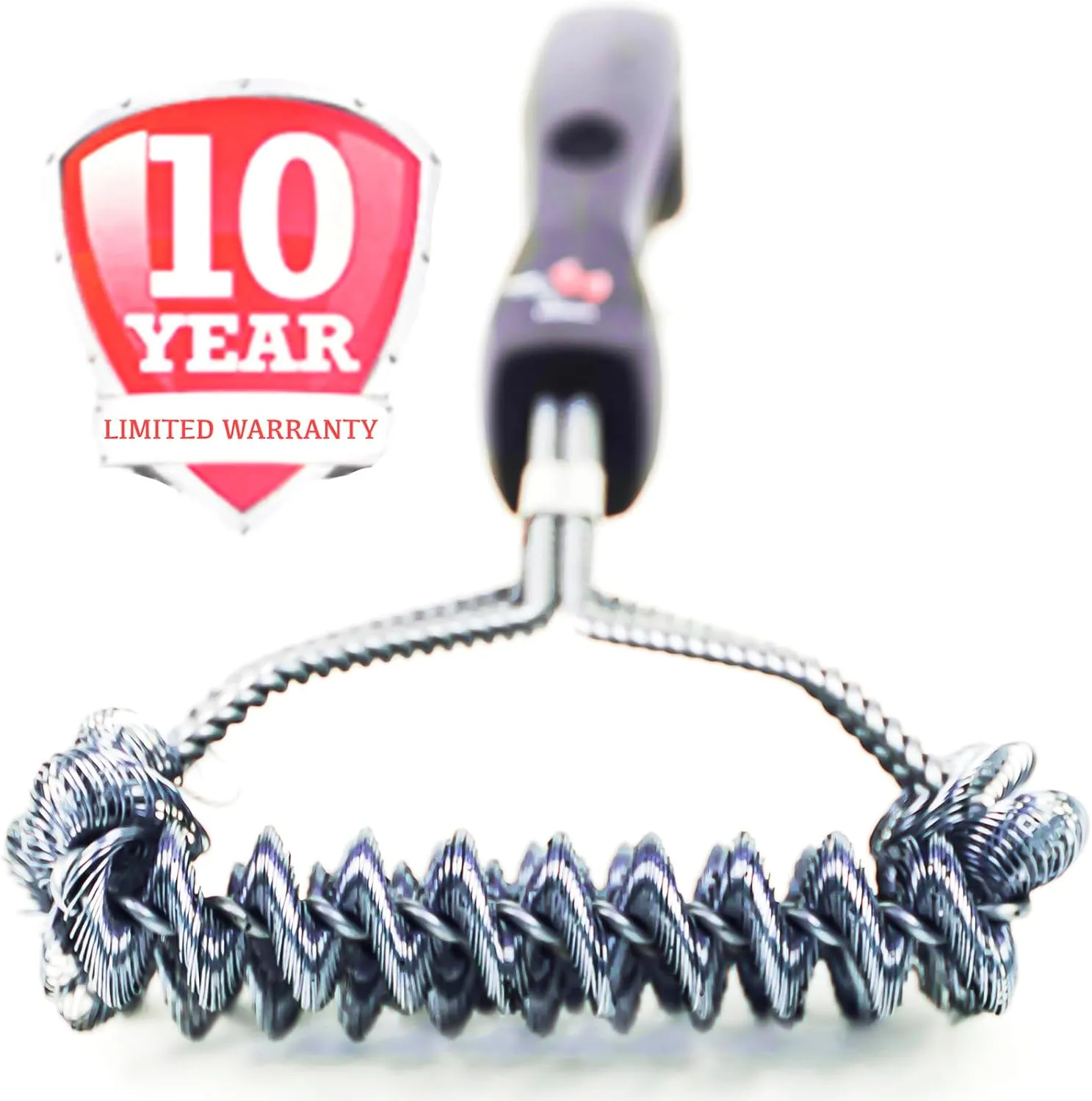 Kona Safe/Clean Grill Brush - Bristle Free BBQ Grill Brush for Outdoor Grill- 100% Rust Resistant Stainless Steel Barbecue Grill Cleaner - Safe for Porcelain, Ceramic, Steel, Cast Iron, Grilling Gift