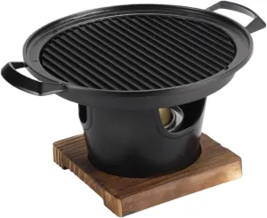 Korean BBQ Grill Smokeless Non-Stick Tabletop Charcoal Grill Easy-Assemble Portable BBQ for Home/Picnics/Camping/Outdoor Gatherings